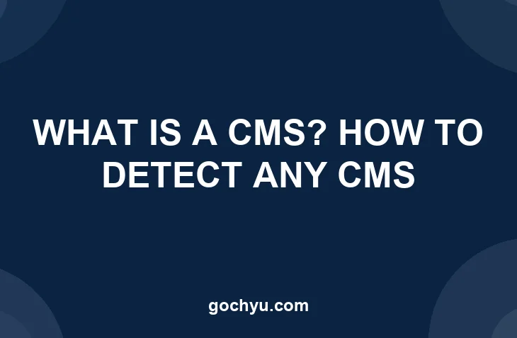 What Is a CMS and How to Detect Which One a Website Uses