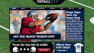 Sports News Wix template for affiliate marketing