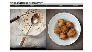 Food Photography Wix template for food and lifestyle affiliate marketing