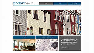 Property Group Wix template for finance and professional affiliate marketing